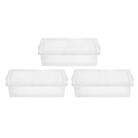 IRIS® 28qt. Clear Snap Top Storage Boxes, 3ct.